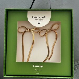 Kate Spade Gold Bow Earrings